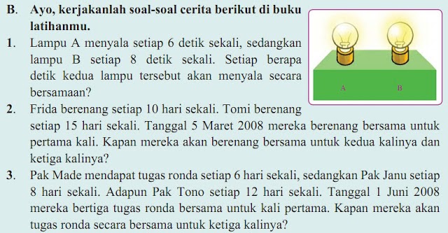 Contoh Soal Cerita Kpk