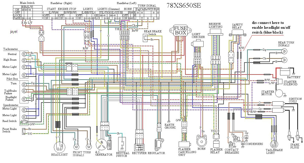 Yamaha 650 Wiring Diagram - Wiring Diagram Schemas