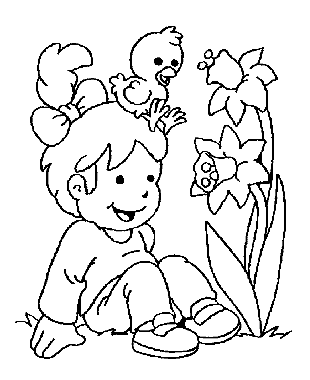 Mewarn11 Peuter Kleurplaat Lente