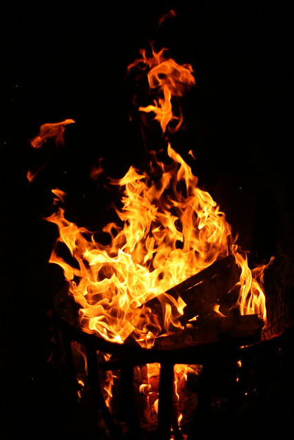 Fire with a face