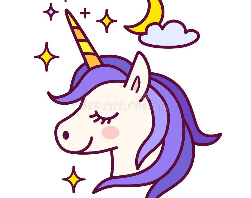 Gambar Unicorn Mudah Paimin Gambar