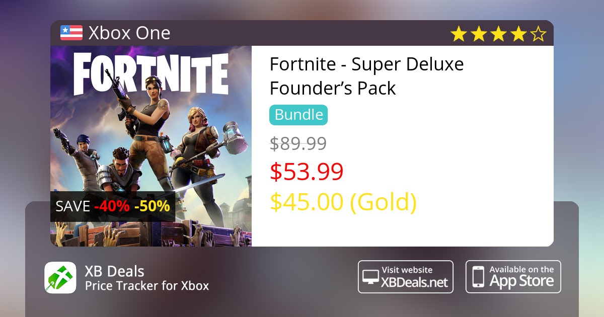 Fortnite Deluxe Founder's Pack For Xbox One