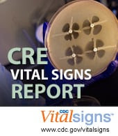CDC Carbapenem-resistant Enterobacteriaceae (CRE) Vital Signs report.