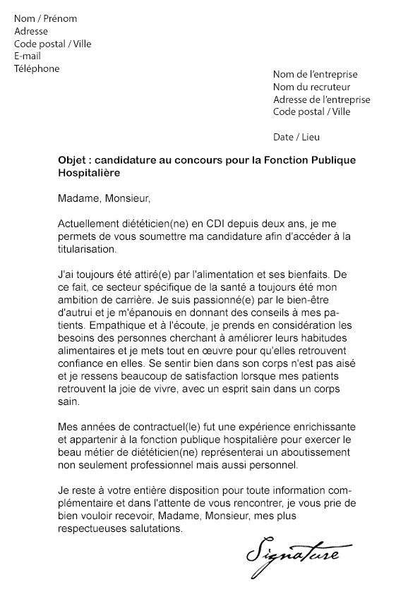 Exemple Lettre De Motivation Pour Mutation Aide Soignante  Le Meilleur