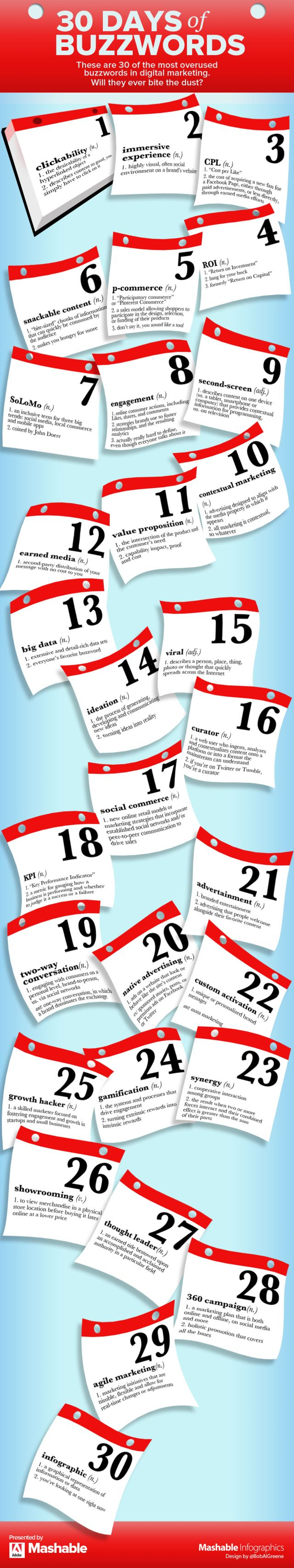 30 Days of Buzzwords