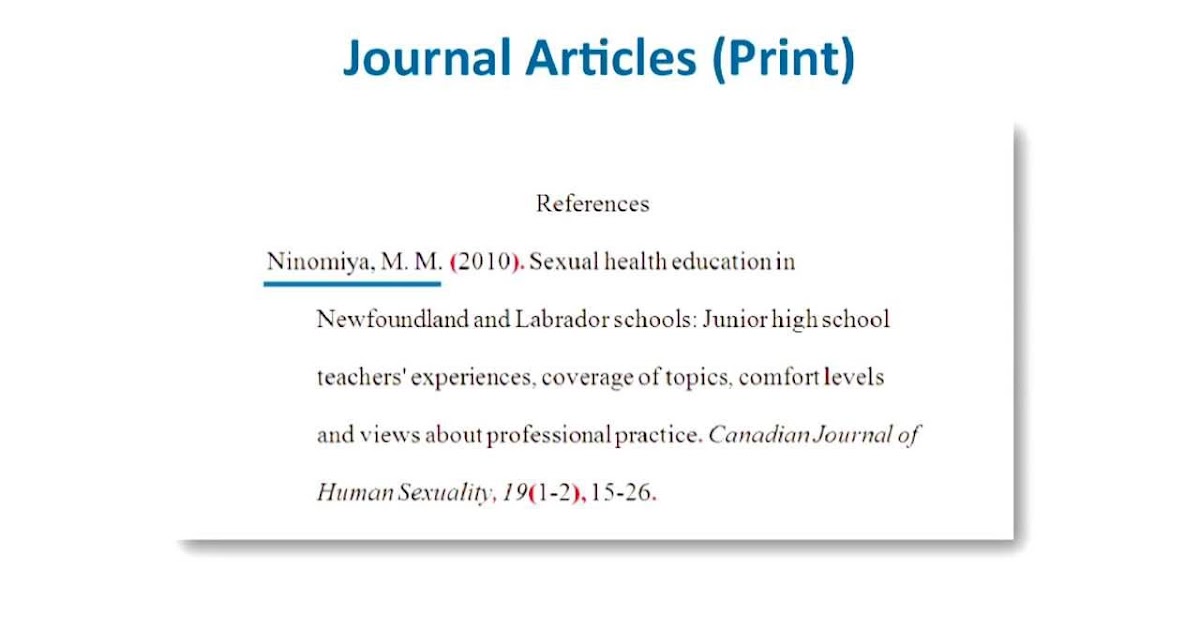 75 APA FORMAT EXAMPLE REFERENCE PAGE JOURNAL ARTICLES