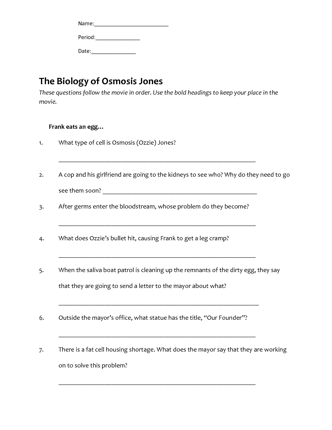 Osmosis And Tonicity Worksheet - Promotiontablecovers