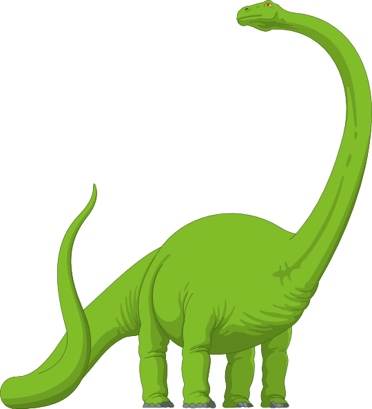 Brachiosaurus Long Neck Dinosaur Cartoon