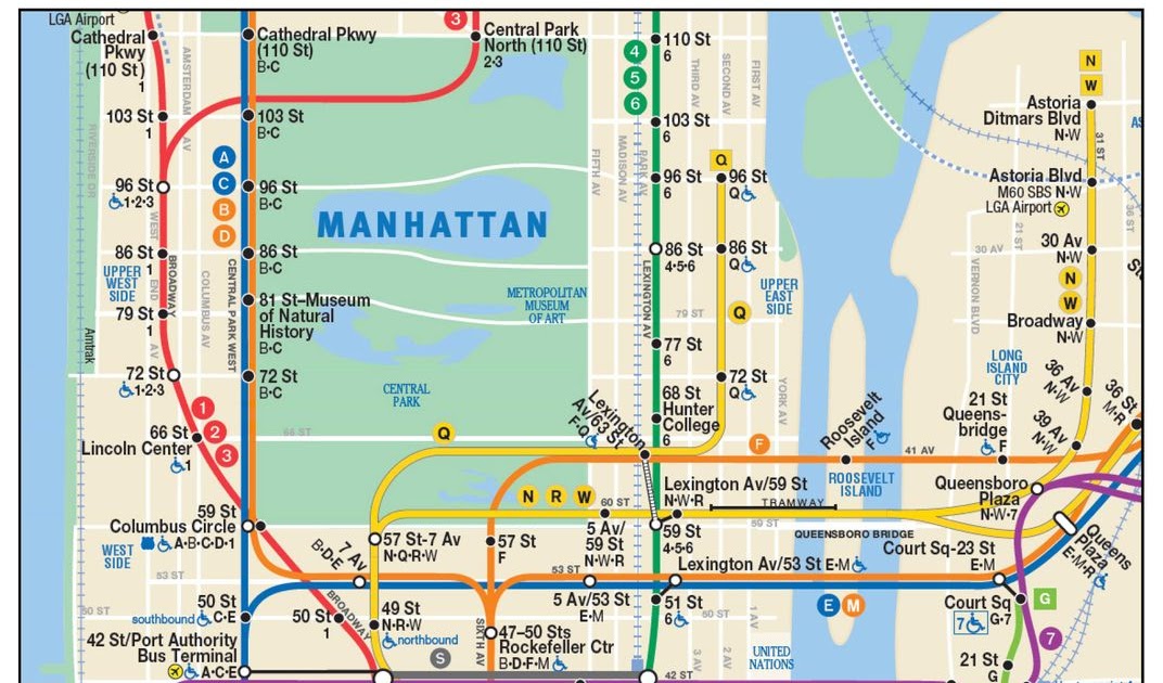 Map Subway Manhattan ~ AFP CV