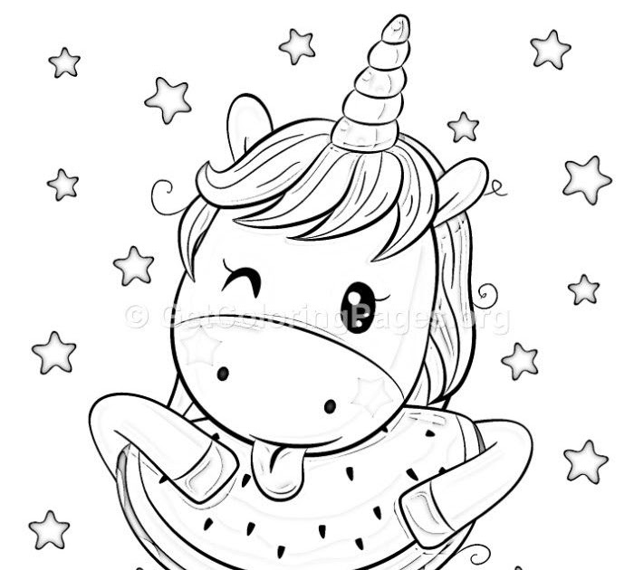 Super Cute Unicorn Coloring Pages For Kids - All Round Hobby