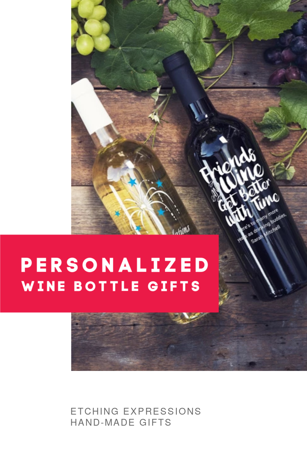 Etching Expressions makes personalized and unforgettable bottles for any special occasion. #customgift #personalizedgifts #winegifts #perfectgift #birthdaygift #customwines #etchingx