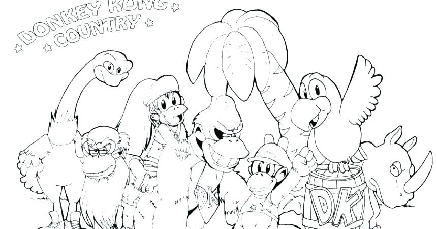 Download 125+ Donkey Kong Mario Printable Coloring Pages PNG PDF File