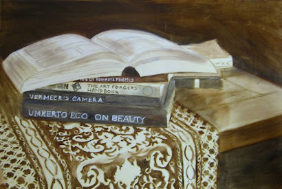 Another Still Life with Books (underpainting)