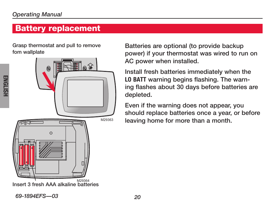 Honeywell Thermostat Battery Replacement