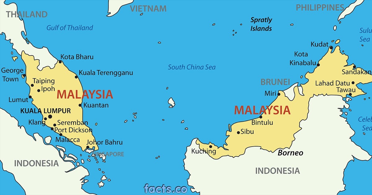 Map Of Where Malaysia Is - Maps of the World