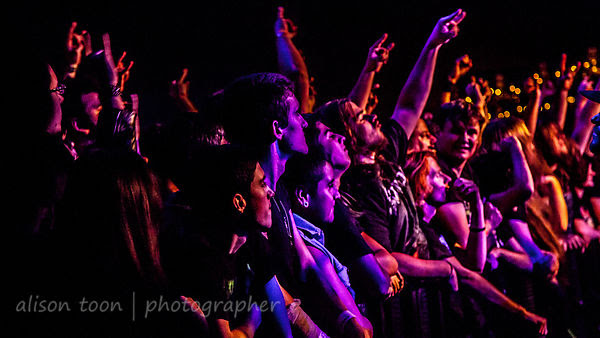 Fans watching Sabaton, Ace of Spades, Sacramento