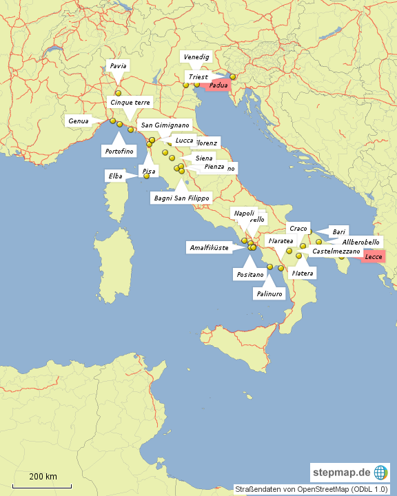 Matera Italien Karte | Karte