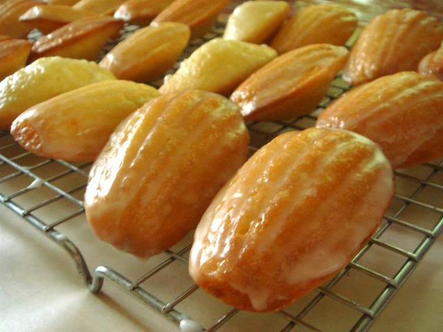 lemon-glazed madeleines
