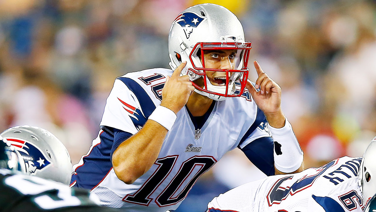 New England Patriots will start Jimmy Garoppolo in preseason finale New England Patriots will start Jimmy Garoppolo in preseason finale