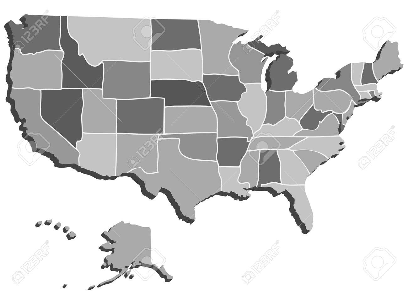 Download 3d Map Usa States