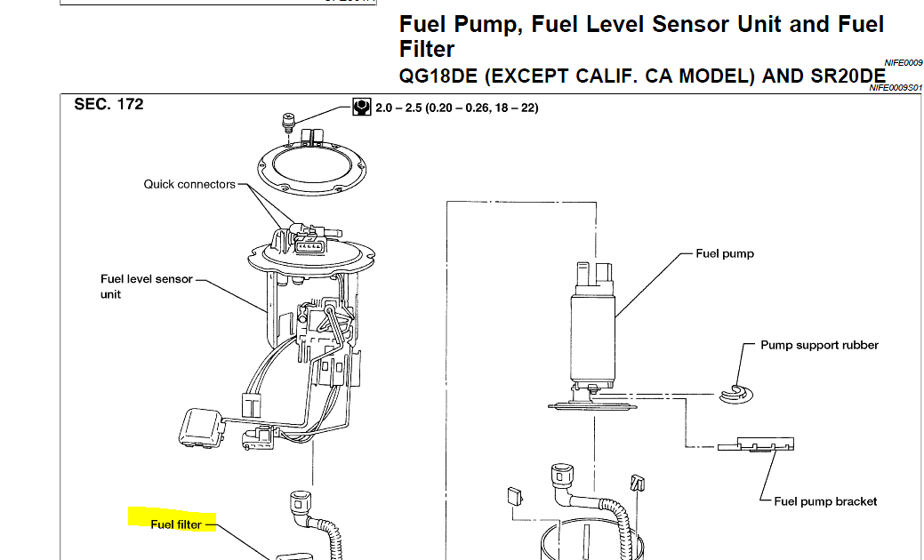 2009 Nissan Altima Fuel Filter Location