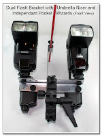 DF1049: Dual Flash Stand - Metal - Setup