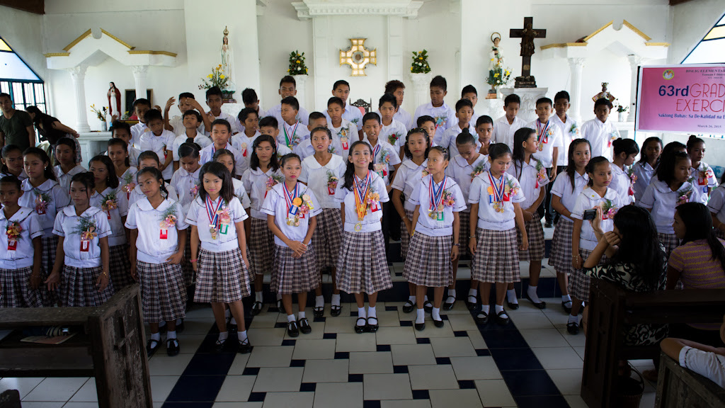 The school has no facility to host the graduation ceremony so the local church is serving as the venue for the event. A total of 60 children, 28 boys and 32 girls, are graduating in the class of 2014-15.
