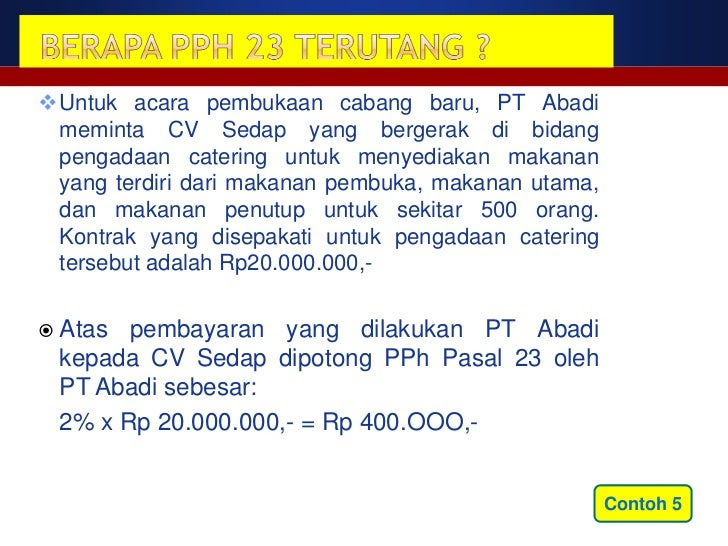 Contoh Invoice Dengan Pph 23 Contoh Gi