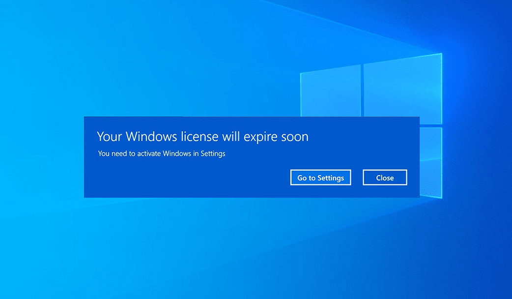Your Windows Licence Expire Soon