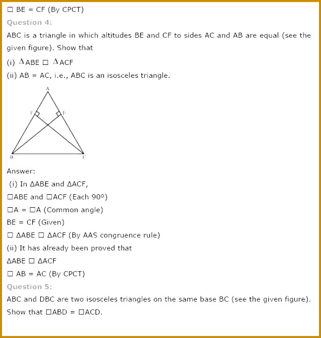 Unit 4 Congruent Triangles Homework 5 Answers / Worksheet ...