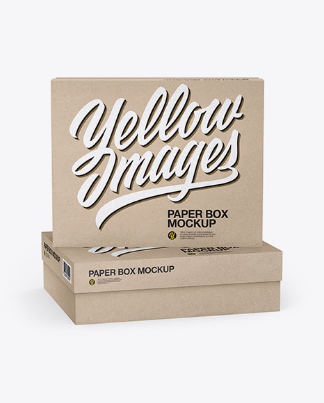 Download Kraft Box Mockup - Front View - Kraft Box Mockup - Top ...