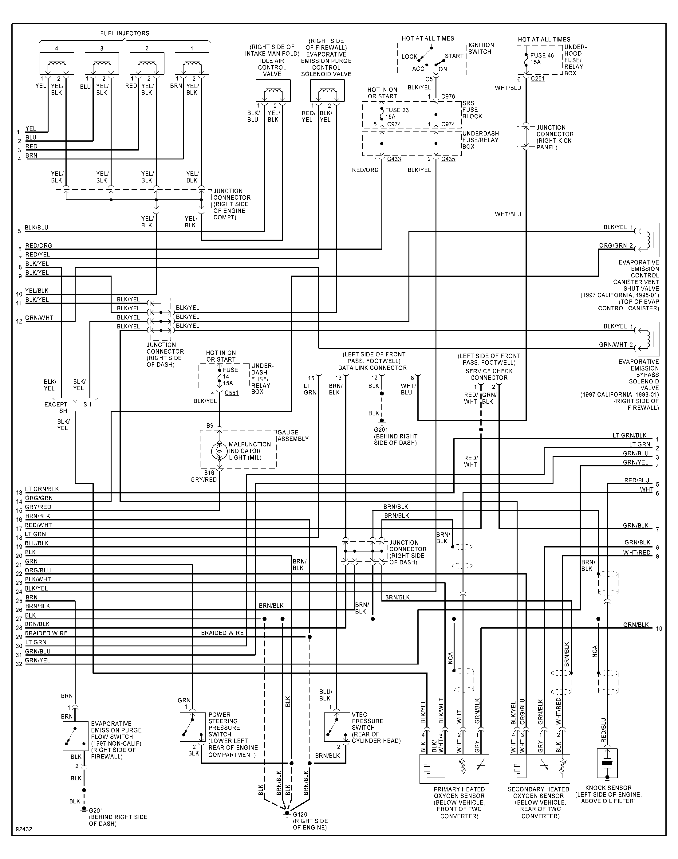 95 Accord Engine Diagram - Wiring Diagram Networks
