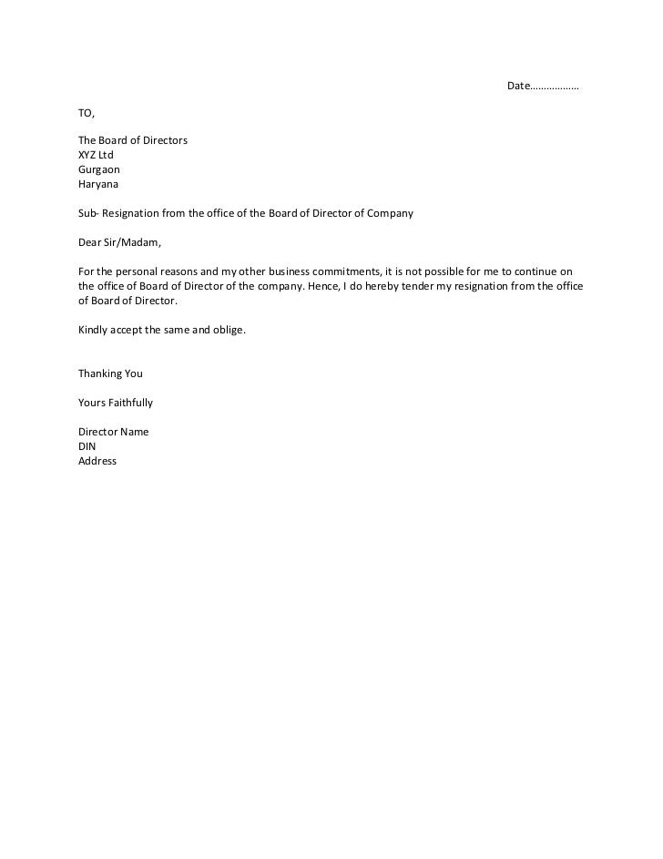 Resignation Letter For Personal Reason from lh6.googleusercontent.com