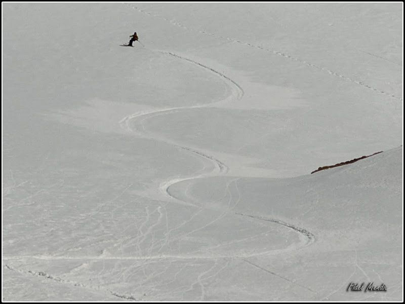 nieve sopa en el final del tubo del Orhi