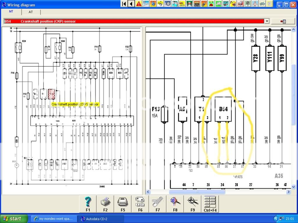 Ford mondeo wiring diagram