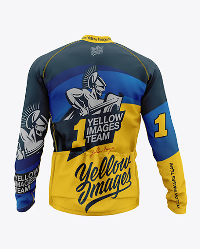 Download Mens Long Sleeve Full-Zip Jersey Jersey Mockup PSD File ...