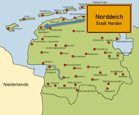Norddeich Karte | Karte