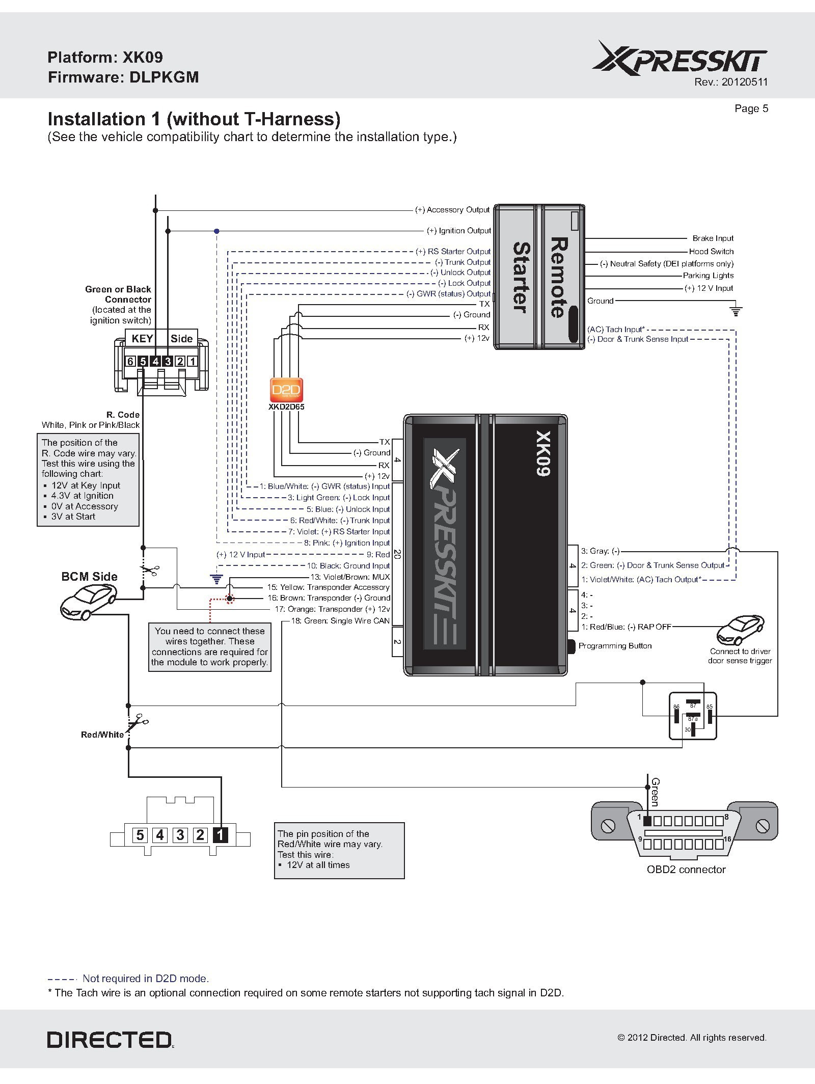 Tl2250 Remote Start Wiring Harnes - Wiring Schema Collection