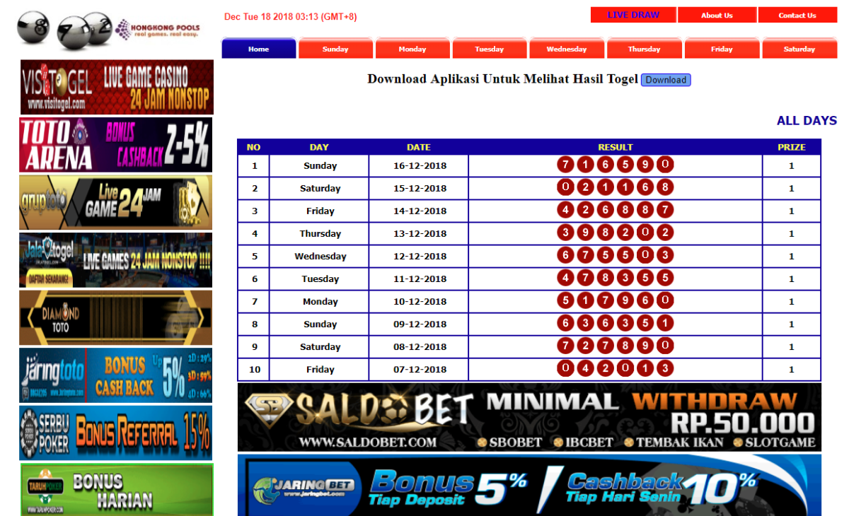 Togel Hkg 6D Live Draw
, Rekap Data Hk 6d 2019 Harian Terkait Data