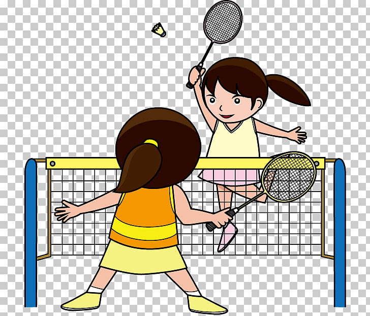 gambar orang main badminton