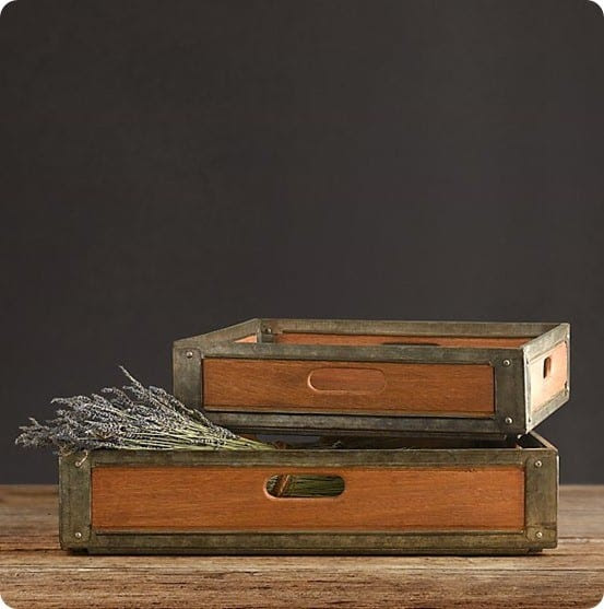 Mailroom Trays from Restoration Hardware Mailroom Trays from Restoration Hardware
