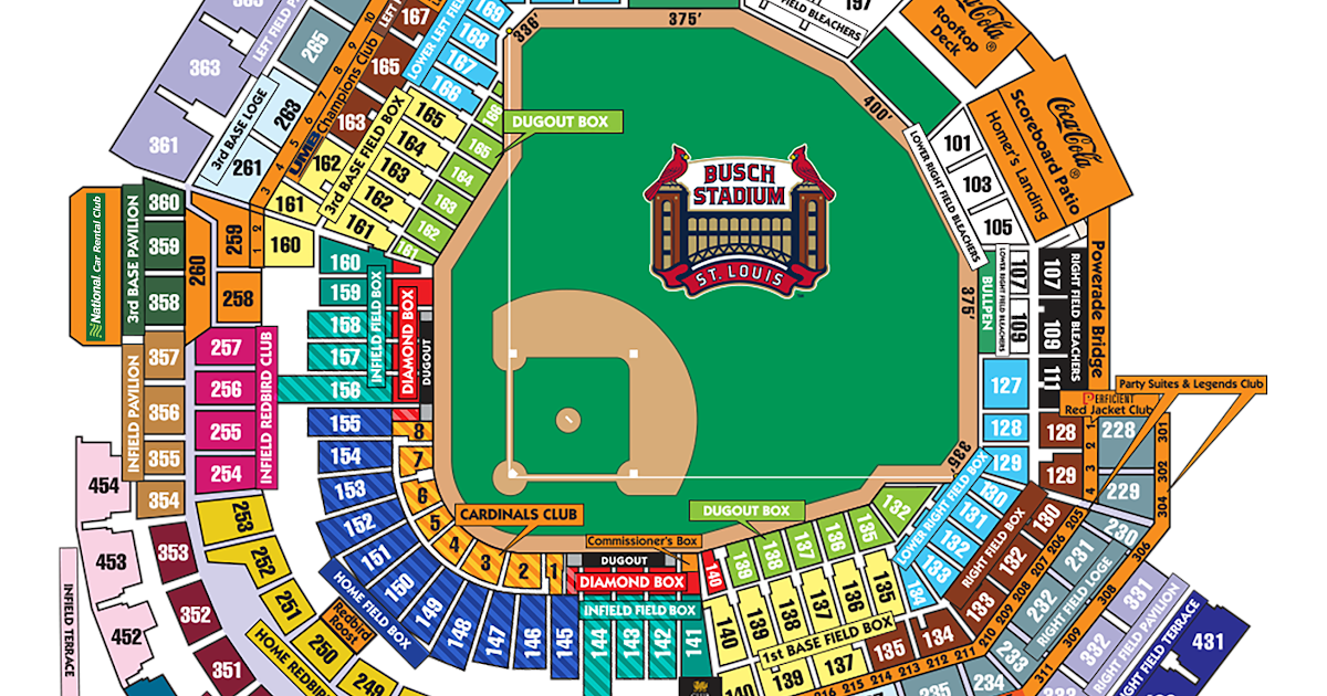 Cardinals Stadium Seating Chart - Gallery Of Chart 2019