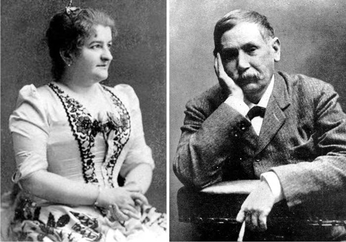 Emilia Pardo Bazán y Benito Pérez Galdós. Imágenes: cortesía del Arquivo da Real Academia Galega y autor desconocido (DP)-