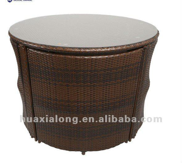 New Design Space-saving Furniture/brown 4 Seat With Round Table ...