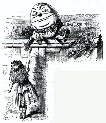 Alice meets Humpty Dumpty