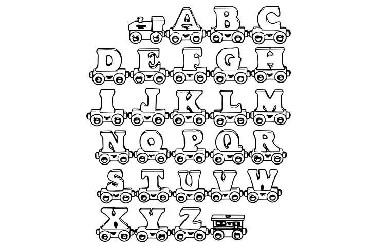32+ Alphabet Train Coloring Pages | lemondedeuxdesirs