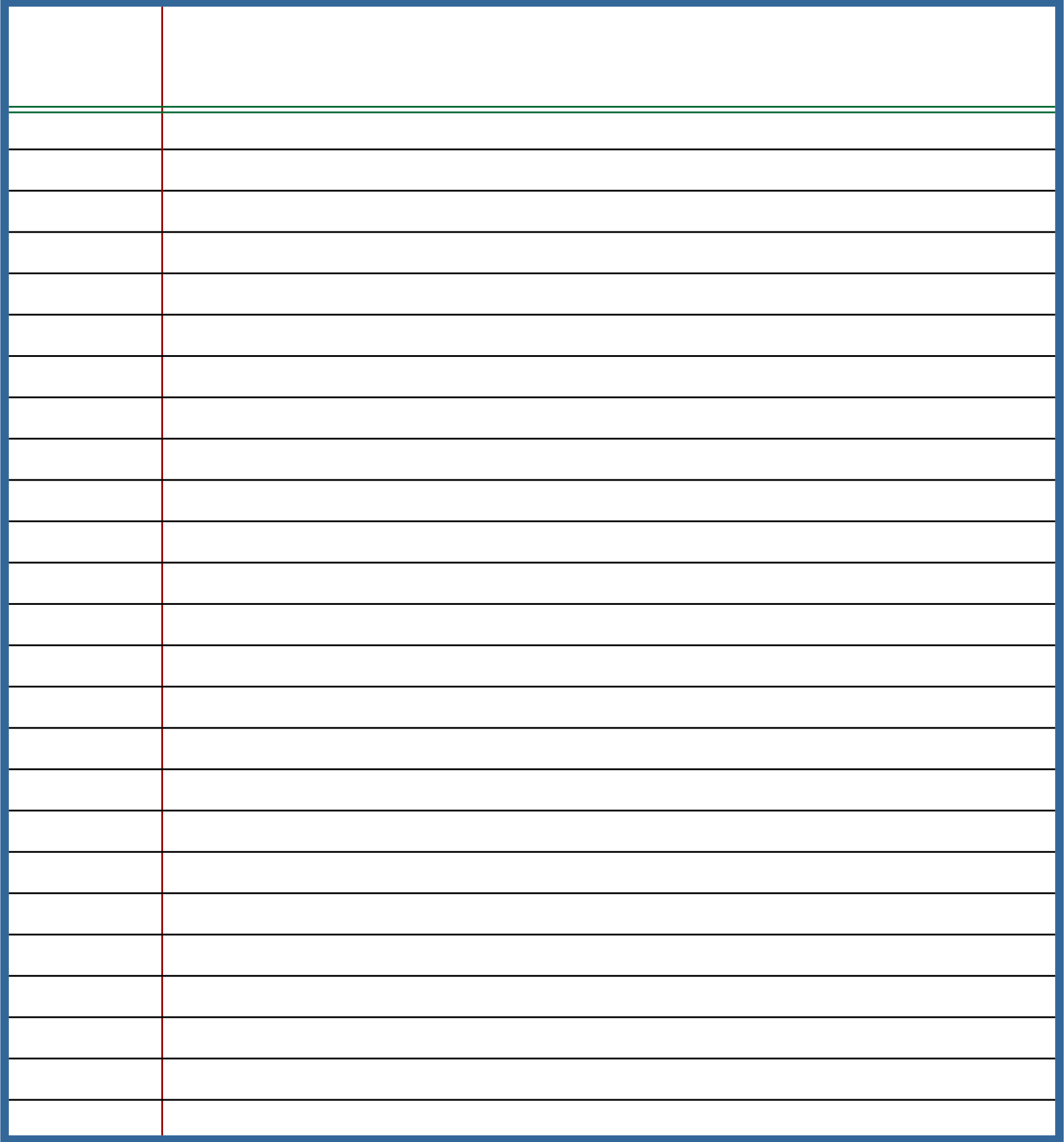 Printable Lined Paper Free Template