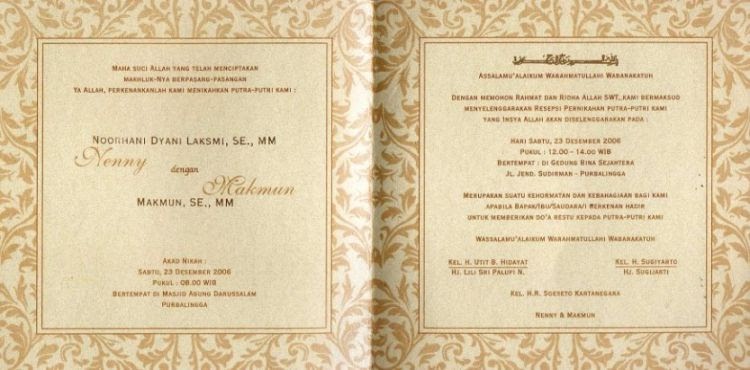 Tata Cara Penulisan Nama Di Undangan Pernikahan Menata Rapi