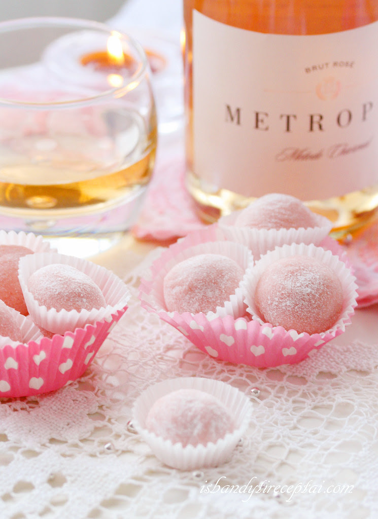 Truffles with champagne