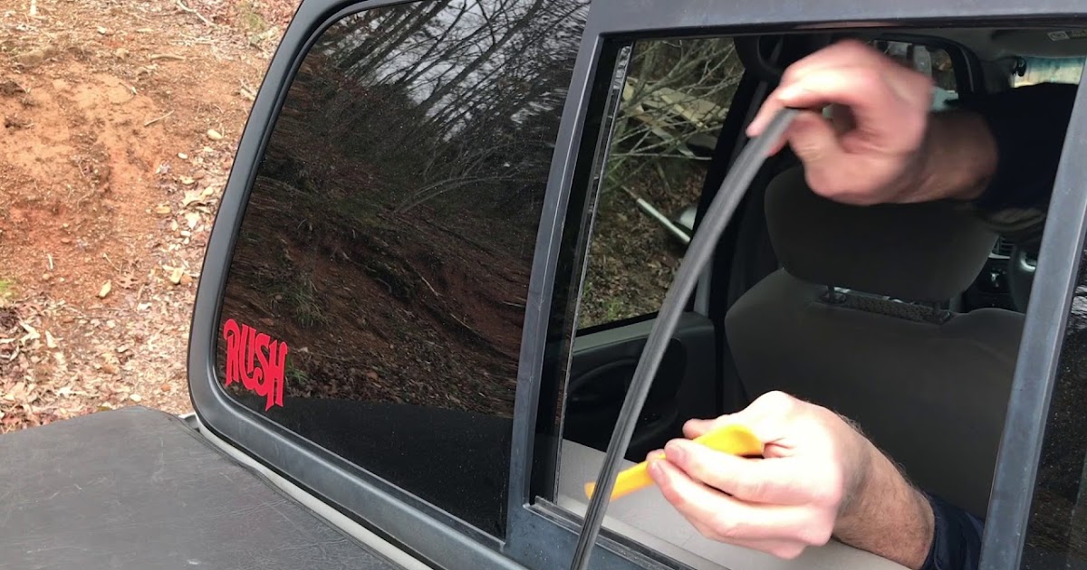 Installing Sliding Rear Window F150 Vehicle Window Tint